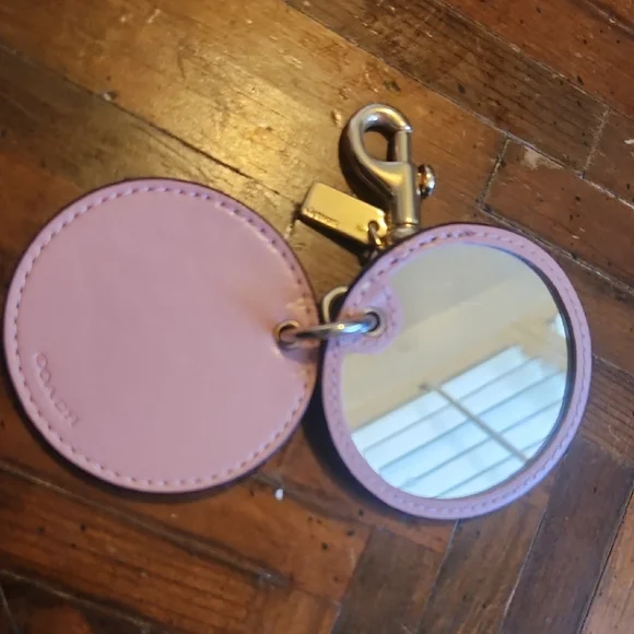 Coach Gold and Pink Key Card Holder - Picture 6 of 6